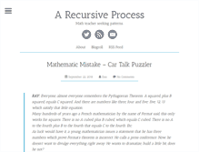 Tablet Screenshot of blog.recursiveprocess.com